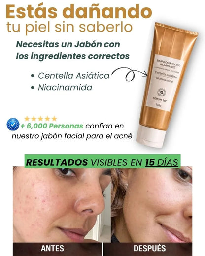 JABON FACIAL CON CENTELLA SERUM 10