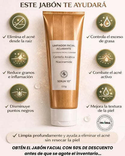 JABON FACIAL CON CENTELLA SERUM 10