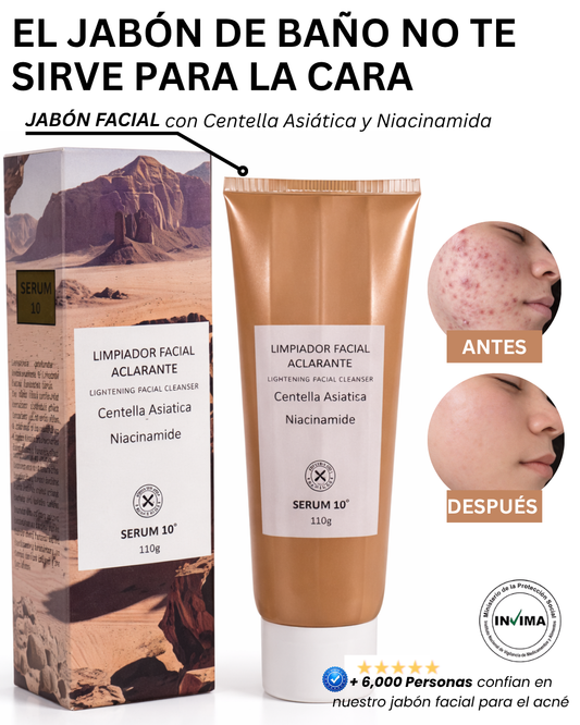 JABON FACIAL CON CENTELLA SERUM 10