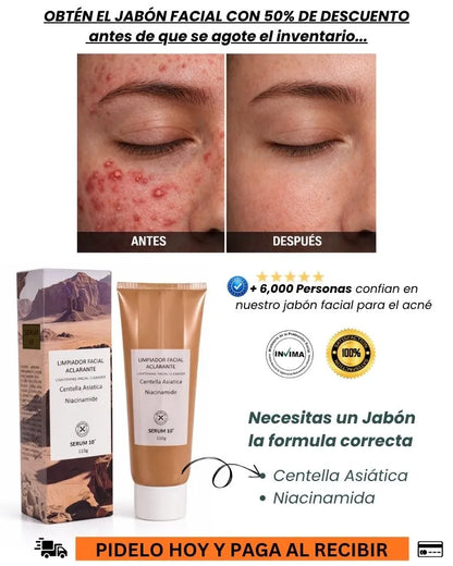 JABON FACIAL CON CENTELLA SERUM 10
