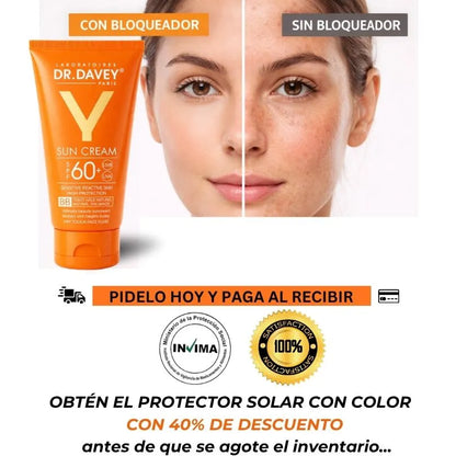 PROTECTOR SOLAR CON COLOR - DV