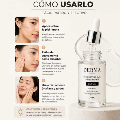 SERUM Niacinamida10+ y Resveratrol